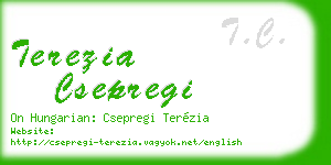 terezia csepregi business card